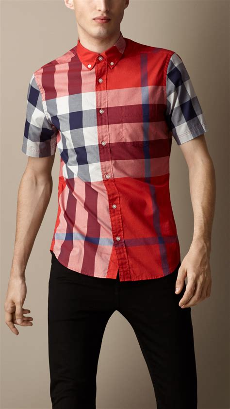 red burberry shirts for men|Burberry t shirt south africa.